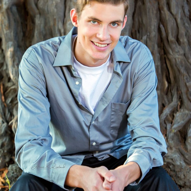 Guy high school senior portrait