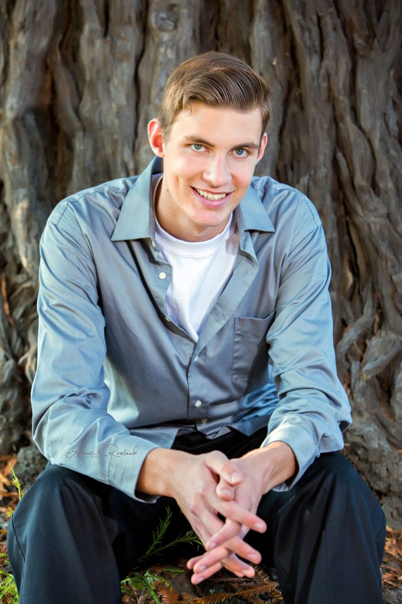 Guy high school senior portrait
