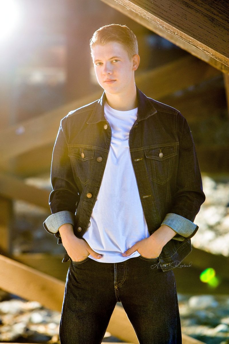 Guy high school senior portrait